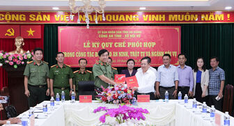 Công an tỉnh và Sở Nội vụ ký kết quy chế phối hợp trong công tác bảo đảm an ninh, trật tự và ngành nội vụ