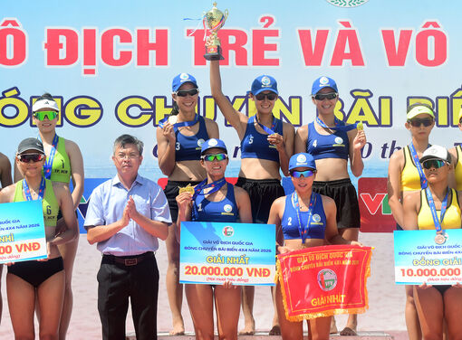 Khánh Hòa vô địch toàn đoàn Giải bóng chuyền bãi biển 4x4 quốc gia 2026