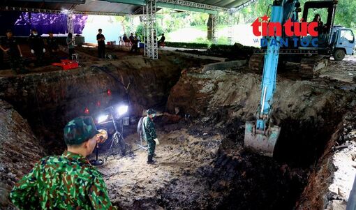 Tiếp tục phát hiện nhiều hài cốt liệt sĩ cùng di vật tại Công viên Lê Thị Riêng