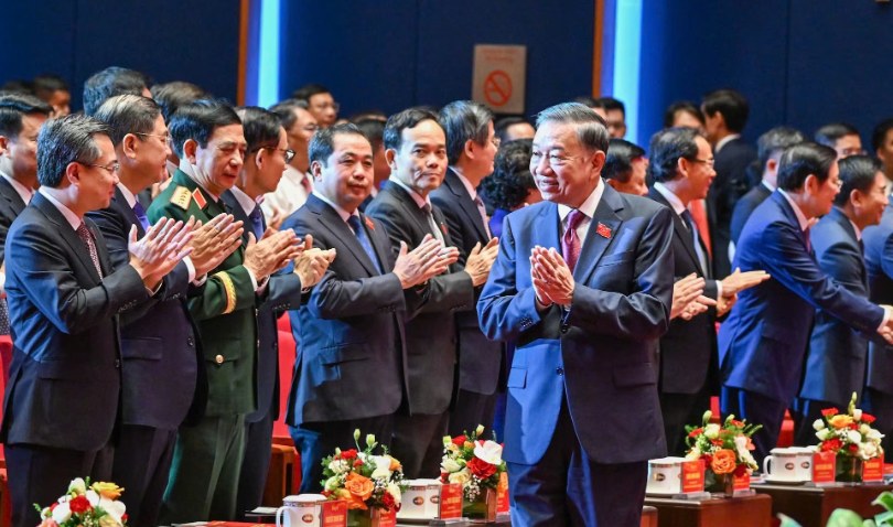 [Ảnh] Tổng Bí thư, Chủ tịch nước Tô Lâm dự Lễ kỷ niệm 80 năm Ngày truyền thống lực lượng An ninh nhân dân