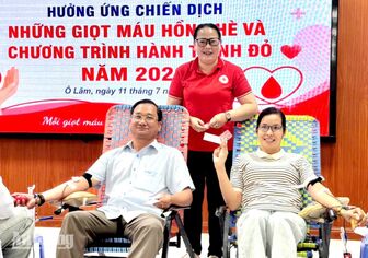 Xã Ô Lâm tiếp nhận 82 đơn vị máu từ Ngày hội Hành trình đỏ