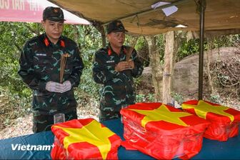 Đà Nẵng: Tìm thấy 5 hài cốt liệt sĩ tại Hang Đá Sập