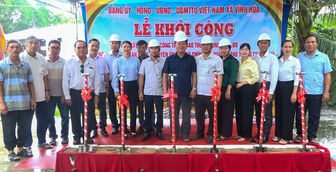 Khởi công xây dựng 4 cầu giao thông nông thôn tại xã Vĩnh Hòa