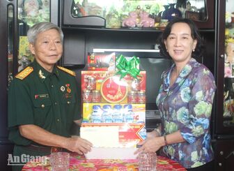 Phó Chủ tịch UBND tỉnh Nguyễn Thị Minh Thúy thăm, tri ân người có công với cách mạng tiêu biểu