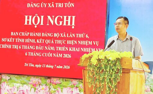 Tri Tôn tập trung 7 nhiệm vụ trọng tâm, quyết tâm giải ngân 100% vốn đầu tư công