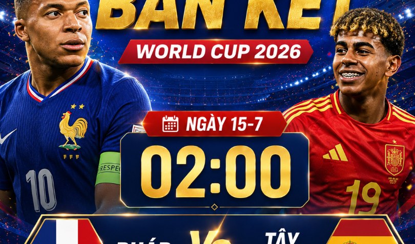 Lịch trực tiếp bán kết World Cup 2026: Pháp đấu Tây Ban Nha