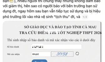 Cà Mau thông tin về tài khoản tố "tiêu cực" tại kỳ thi tốt nghiệp