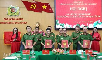 An Giang ký kết phối hợp phòng cháy, chữa cháy liên vùng