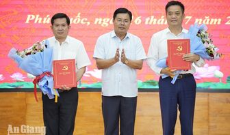 Đồng chí Lê Quốc Anh giữ chức Phó Trưởng Ban Tổ chức Tỉnh ủy An Giang