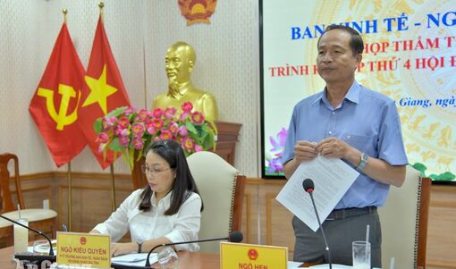 Ban Kinh tế - Ngân sách HĐND tỉnh An Giang thẩm tra các báo cáo về đầu tư công, tài chính - ngân sách