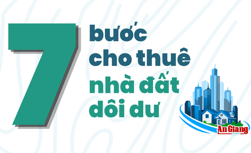 [Infographic] Quy trình mới trong cho thuê nhà, đất dôi dư