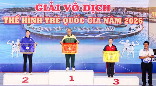 An Giang xếp hạng nhì toàn đoàn Giải vô địch thể hình trẻ quốc gia năm 2026