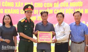 Khởi công xóa nhà tạm cho con đẻ người hoạt động kháng chiến tại An Minh
