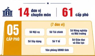[Infographic] An Giang quy định số lượng cấp phó của các cơ quan thuộc UBND tỉnh