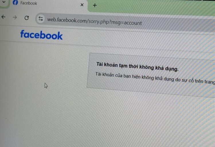 Facebook gặp sự cố trên phiên bản web, người dùng không thể truy cập