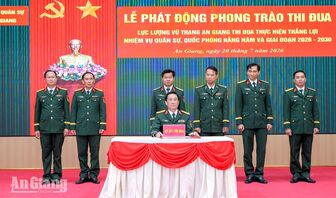 Lực lượng vũ trang An Giang phát động thi đua giai đoạn 2026 - 2030