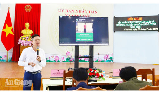 Tập huấn nghiệp vụ hòa giải ở cơ sở cho 135 đại biểu