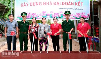 Khởi công xây nhà đại đoàn kết tại xã Thạnh Lộc