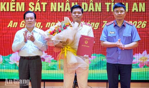Ông Kiều Hoài Phong giữ chức Viện trưởng Viện Kiểm sát nhân dân tỉnh An Giang