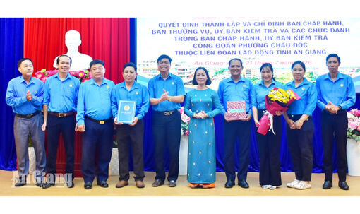 Công đoàn phường Châu Đốc, quản lý hơn 2.190 đoàn viên