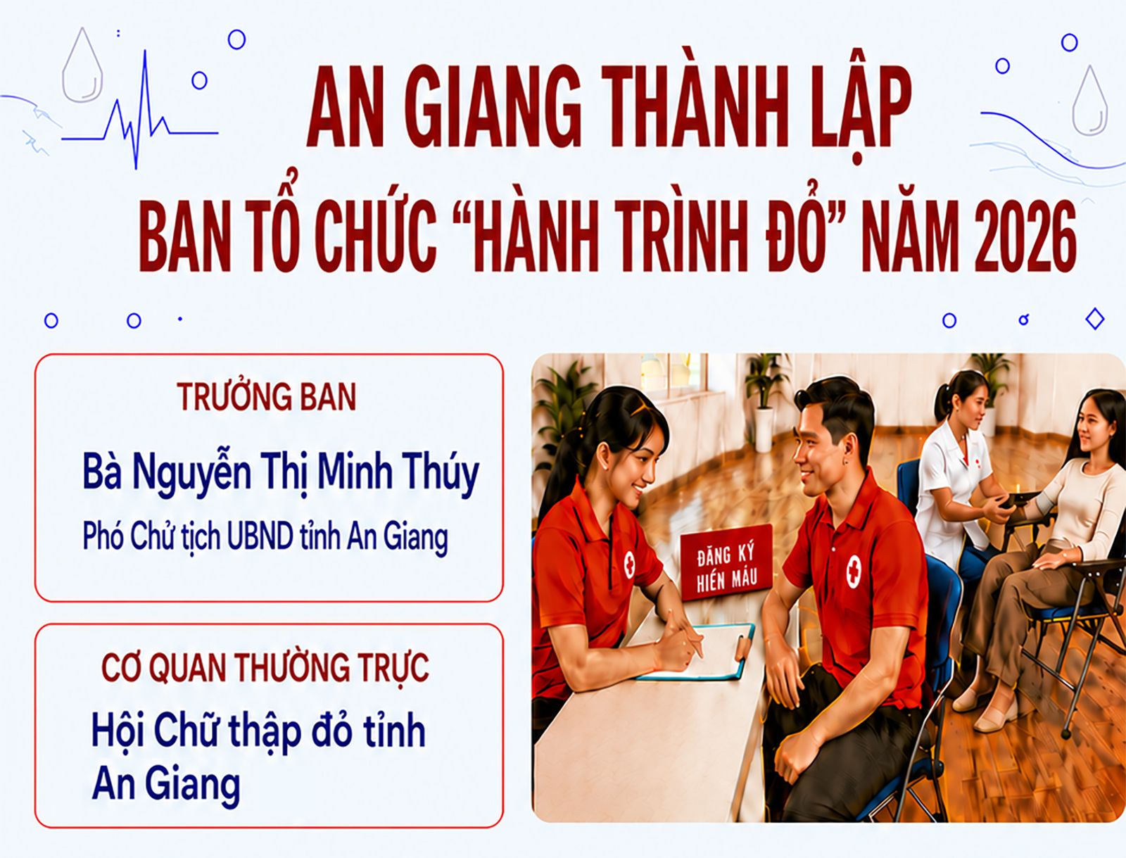 [Infographic] An Giang thành lập Ban Tổ chức Chương trình "Hành trình Đỏ" năm 2026