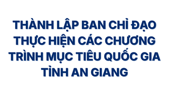 [Infographic] An Giang kiện toàn đầu mối chỉ đạo 4 Chương trình mục tiêu quốc gia