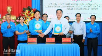 Thành lập Công đoàn phường Bình Đức và xã Bình Hòa, quản lý hơn 3.300 đoàn viên