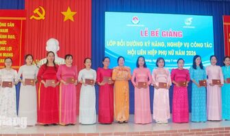 95 cán bộ Hội Phụ nữ cơ sở hoàn thành bồi dưỡng nghiệp vụ