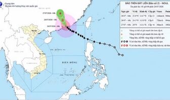 Bão số 2 suy yếu, không có khả năng ảnh hưởng trực tiếp đến đất liền Việt Nam