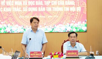 Kiên Hải đổi mới khai thác báo, tạp chí của Đảng gắn với sinh hoạt chi bộ