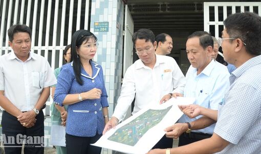 Phó Bí thư Tỉnh ủy An Giang Trần Thị Thanh Hương chỉ đạo tháo gỡ vướng mắc dự án cầu Kênh 3