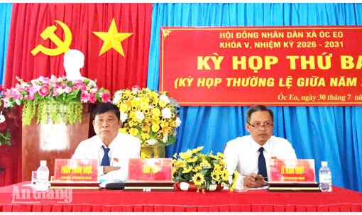 HĐND xã Óc Eo thông qua quy hoạch phát triển xã đến năm 2050