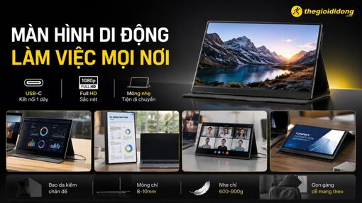 Mua màn hình di động hay đổi sang laptop màn hình lớn hơn?