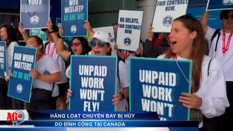 Hàng loạt chuyến bay bị hủy do đình công tại Canada