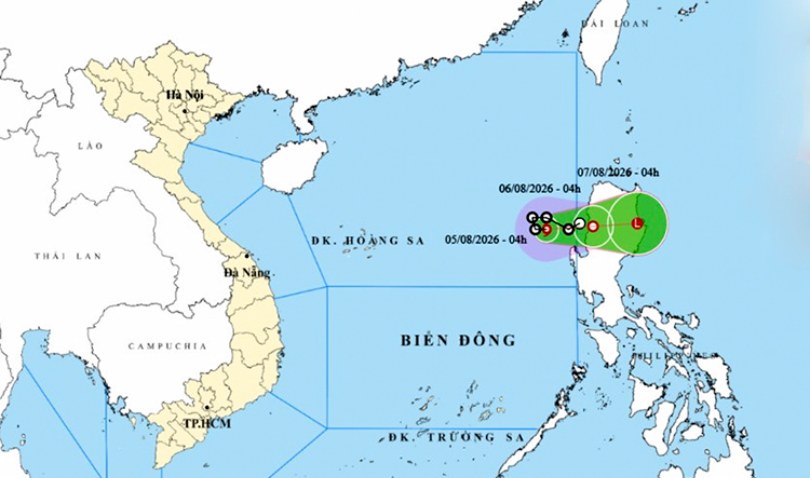 Thời tiết ngày 5/8: Bão số 3 KUJIRA hình thành trên Biển Đông, Bắc Bộ mưa lớn diện rộng