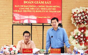 Giám sát công tác phòng, chống tham nhũng, lãng phí, tiêu cực tại xã Thạnh Lộc