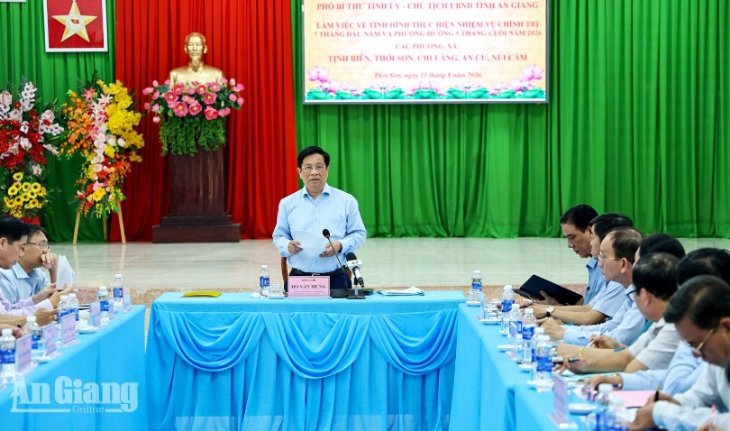 Chủ tịch UBND tỉnh An Giang yêu cầu 5 xã, phường thực hiện nhiệm vụ theo tinh thần “6 rõ”