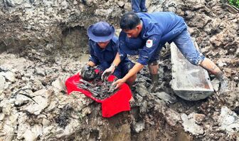 Đội K92 cất bốc 3 hài cốt liệt sĩ tại xã Vĩnh Tuy