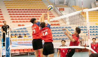 Khởi tranh môn bóng chuyền nam Đại hội Thể dục thể thao tỉnh An Giang