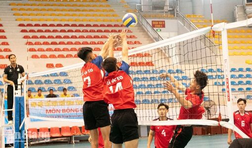 Khởi tranh môn bóng chuyền nam Đại hội Thể dục thể thao tỉnh An Giang