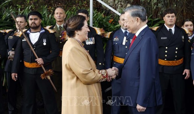 Lễ đón Tổng Bí thư, Chủ tịch nước Tô Lâm thăm cấp Nhà nước tới New Zealand