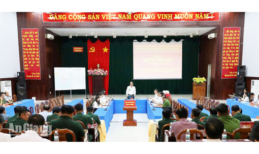 Diễn tập chiến đấu phường Tịnh Biên trong khu vực phòng thủ