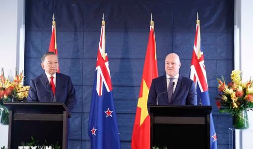 Tổng Bí thư, Chủ tịch nước Tô Lâm và Thủ tướng New Zealand gặp gỡ báo chí