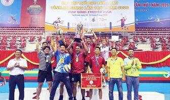 Đội cụm IX vô địch bóng chuyền nam Đại hội Thể dục thể thao tỉnh An Giang