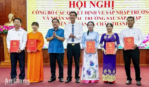 Xã Châu Thành giảm từ 16 trường còn 5 trường