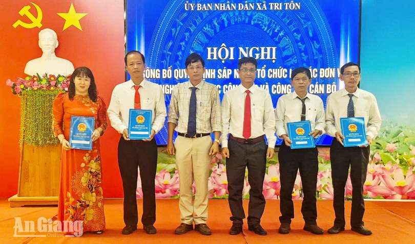 Xã Tri Tôn giảm từ 10 trường còn 4 trường