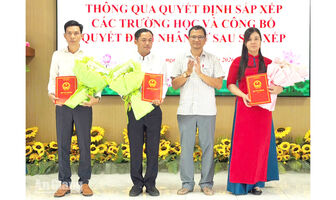 Vân Khánh giảm 40% đầu mối trường học sau sắp xếp