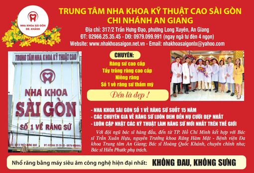 Nha khoa Sài Gòn chi nhánh An Giang: 16 năm hành trình tạo dựng nụ cười tự tin và kiến tạo uy tín