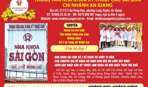 Nha khoa Sài Gòn chi nhánh An Giang: 16 năm hành trình tạo dựng nụ cười tự tin và kiến tạo uy tín
