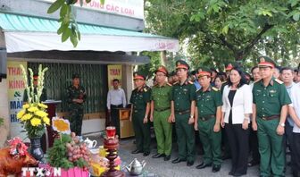 Tổ chức tìm kiếm, quy tập hài cốt liệt sỹ tại Công viên thành phố Vĩnh Long